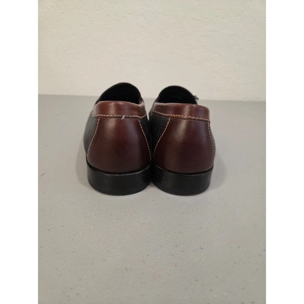 Cole Haan Mens Two Tone Leather Tassel‎ Loafers 11 D Kiltie Dress Preppy